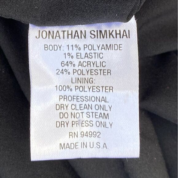 Johnathan Simkhai Black & Silver Metallic Shimmer Pencil Skirt. Size 8. EUC! - Picture 6 of 6